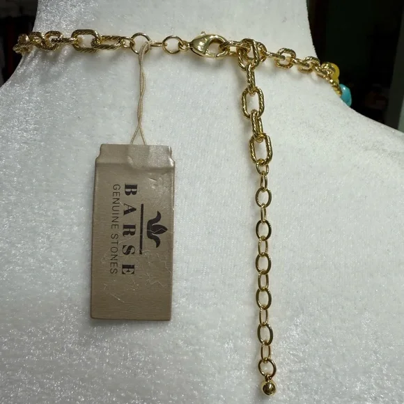 Studio Barse Pink, Yellow, and Turquoise Beaded Necklace - Picture 4 of 4